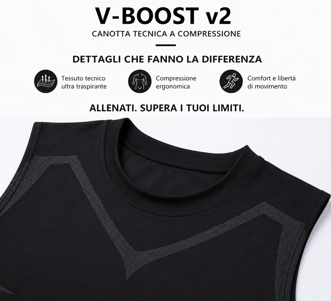 V-Boost v2 Canotta Tecnica a Compressione per Performance Superiori