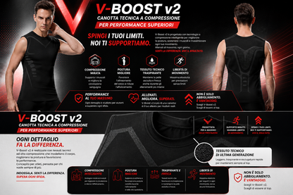 V-Boost v2 Canotta Tecnica a Compressione per Performance Superiori